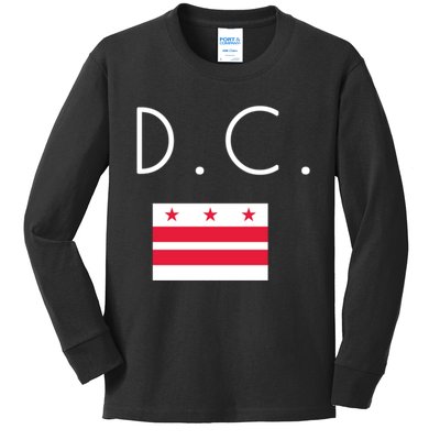 D C Washington District Of Columbia Kids Long Sleeve Shirt