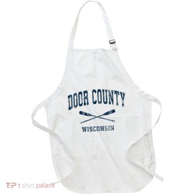 Door County Wisconsin Vintage Nautical Paddles Sports Oars Apron