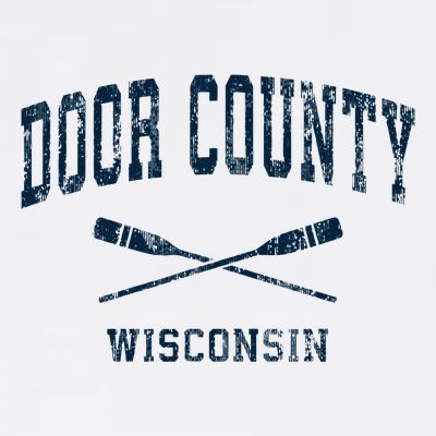 Door County Wisconsin Vintage Nautical Paddles Sports Oars T-Shirt