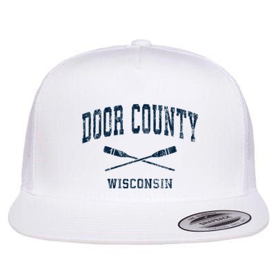 Door County Wisconsin Vintage Nautical Paddles Sports Oars Flatbill Hat