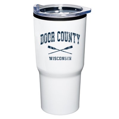 Door County Wisconsin Vintage Nautical Paddles Sports Oars Tumbler