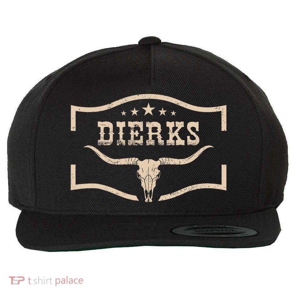 Dierks Cowboy Wild West Personalized, Dierks Birthday Idea Wool Snapback Cap