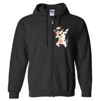 Dabbing Cow Wearing Sunglasses animal Full Zip Hoodie