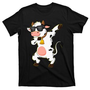 Dabbing Cow Wearing Sunglasses Dab Dance T-Shirt