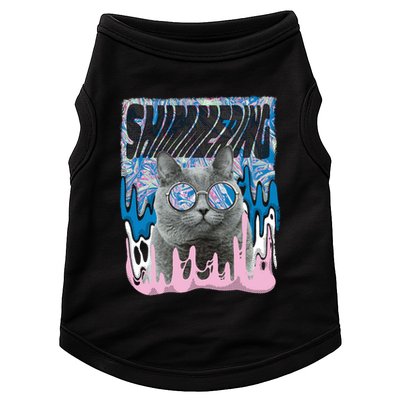 Dazed Cat With Glasses Doggie Tank