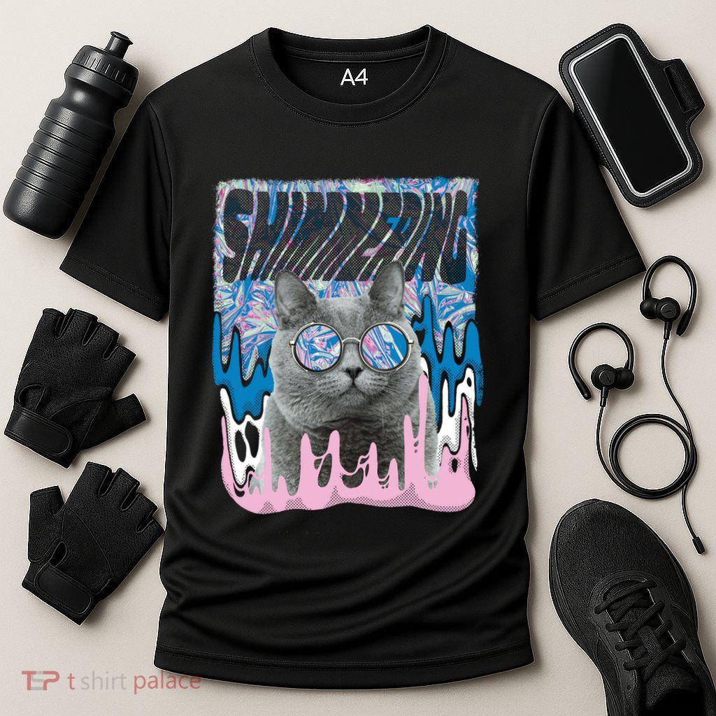 Dazed Cat With Glasses Performance Shirt