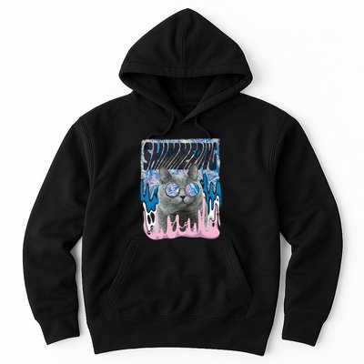 Dazed Cat With Glasses Hoodie