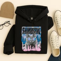 Dazed Cat With Glasses Hoodie