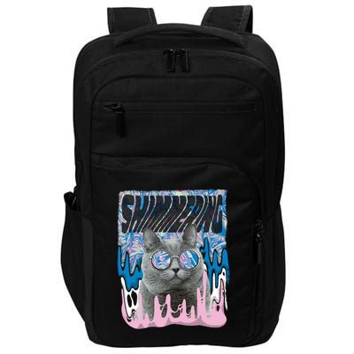Dazed Cat With Glasses Impact Tech Backpack