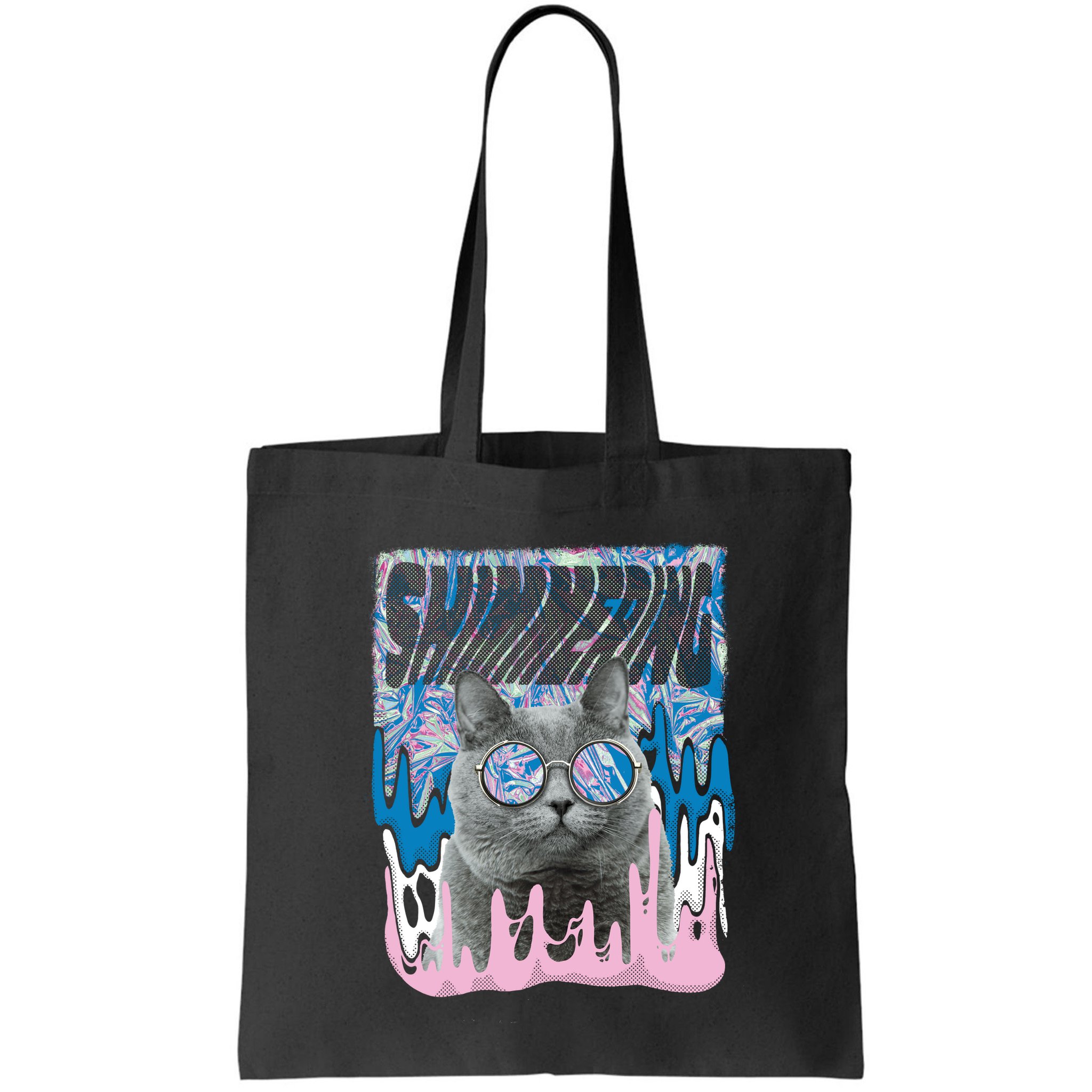 Dazed Cat With Glasses Bag