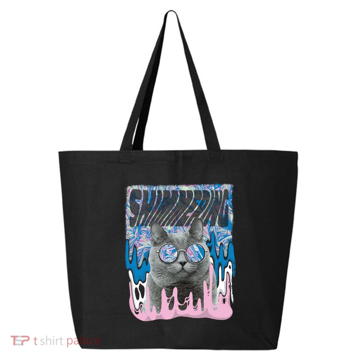 Dazed Cat With Glasses 25L Jumbo Tote