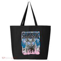 Dazed Cat With Glasses 25L Jumbo Tote