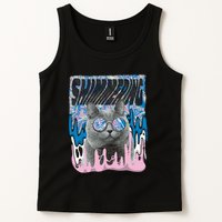 Dazed Cat With Glasses Tank Top