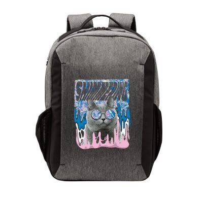Dazed Cat With Glasses Vector Backpack