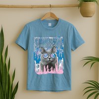 Dazed Cat With Glasses T-Shirt
