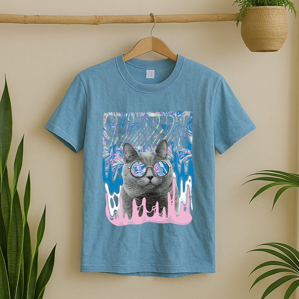 Dazed Cat With Glasses T-Shirt