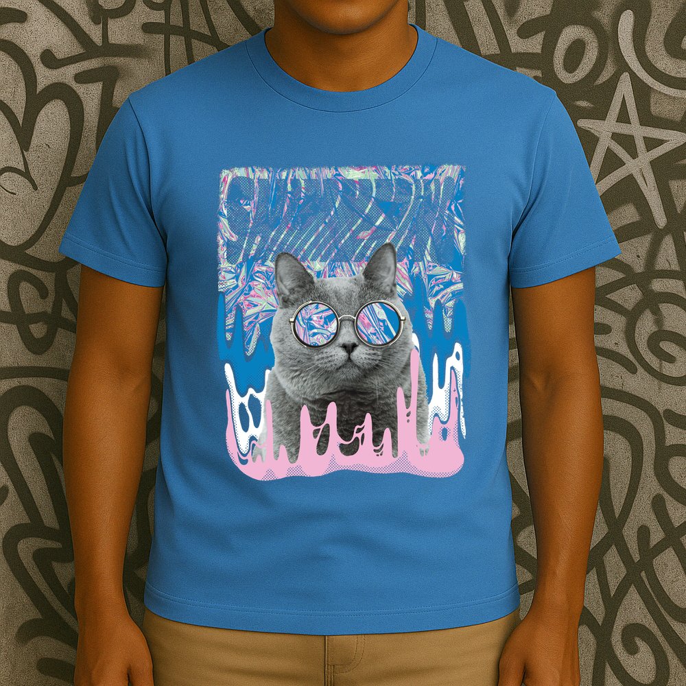 Dazed Cat With Glasses T-Shirt