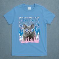 Dazed Cat With Glasses T-Shirt