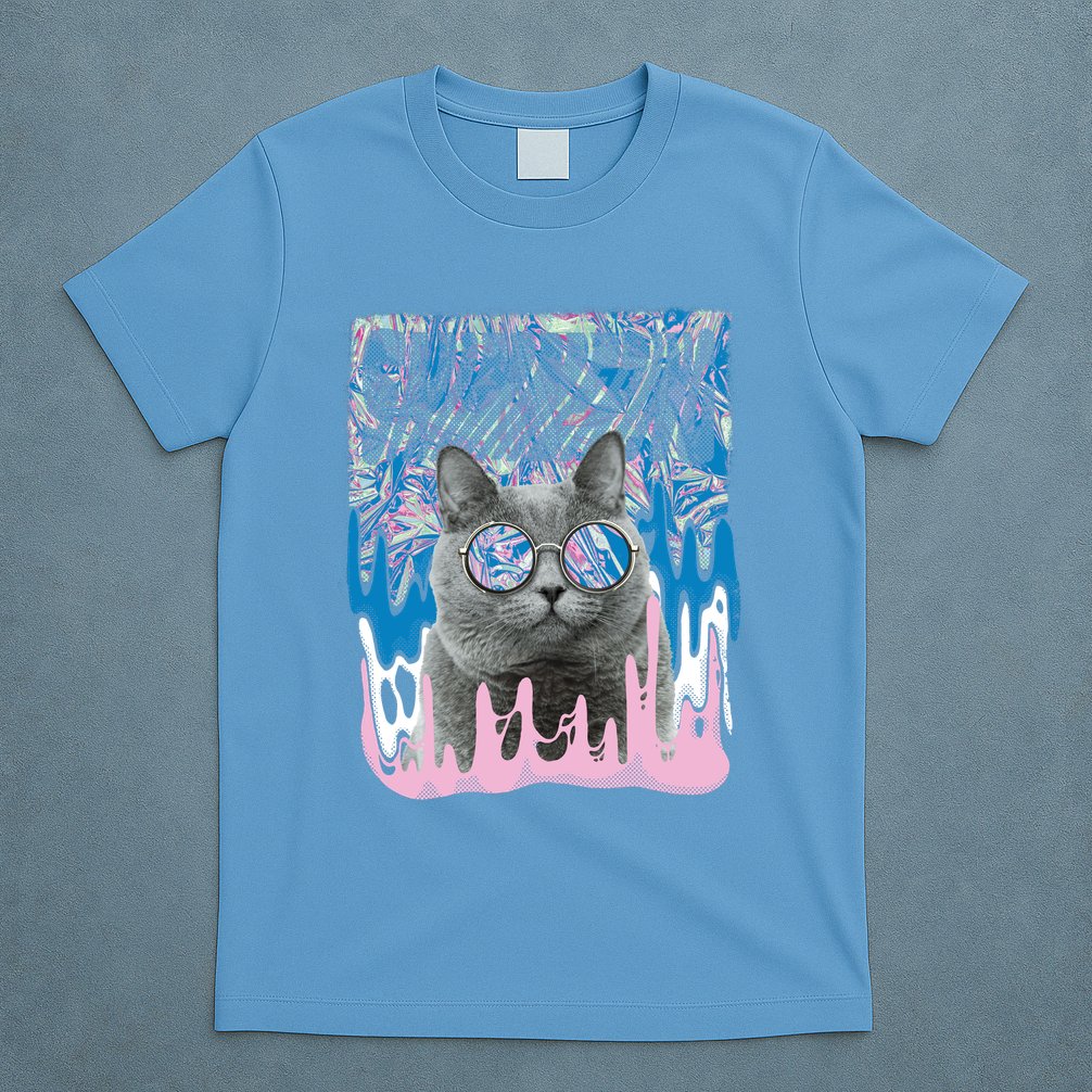 Dazed Cat With Glasses T-Shirt