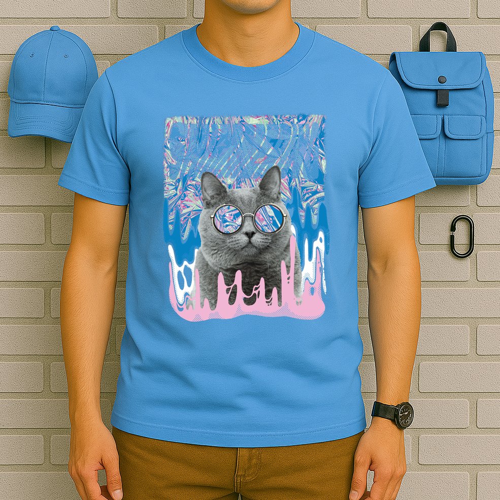 Dazed Cat With Glasses T-Shirt