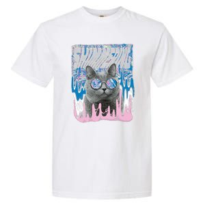 Dazed Cat With Glasses Garment-Dyed Heavyweight T-Shirt