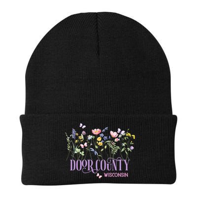 Door County Wisconsin Wildflowers Summer Vacation Souvenir Gift Beanie