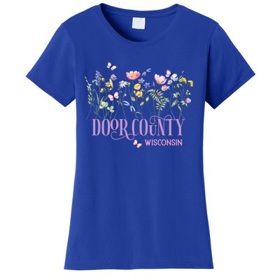 Door County Wisconsin Wildflowers Summer Vacation Souvenir Gift Women's T-Shirt