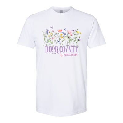 Door County Wisconsin Wildflowers Summer Vacation Souvenir Gift Softstyle® CVC T-Shirt