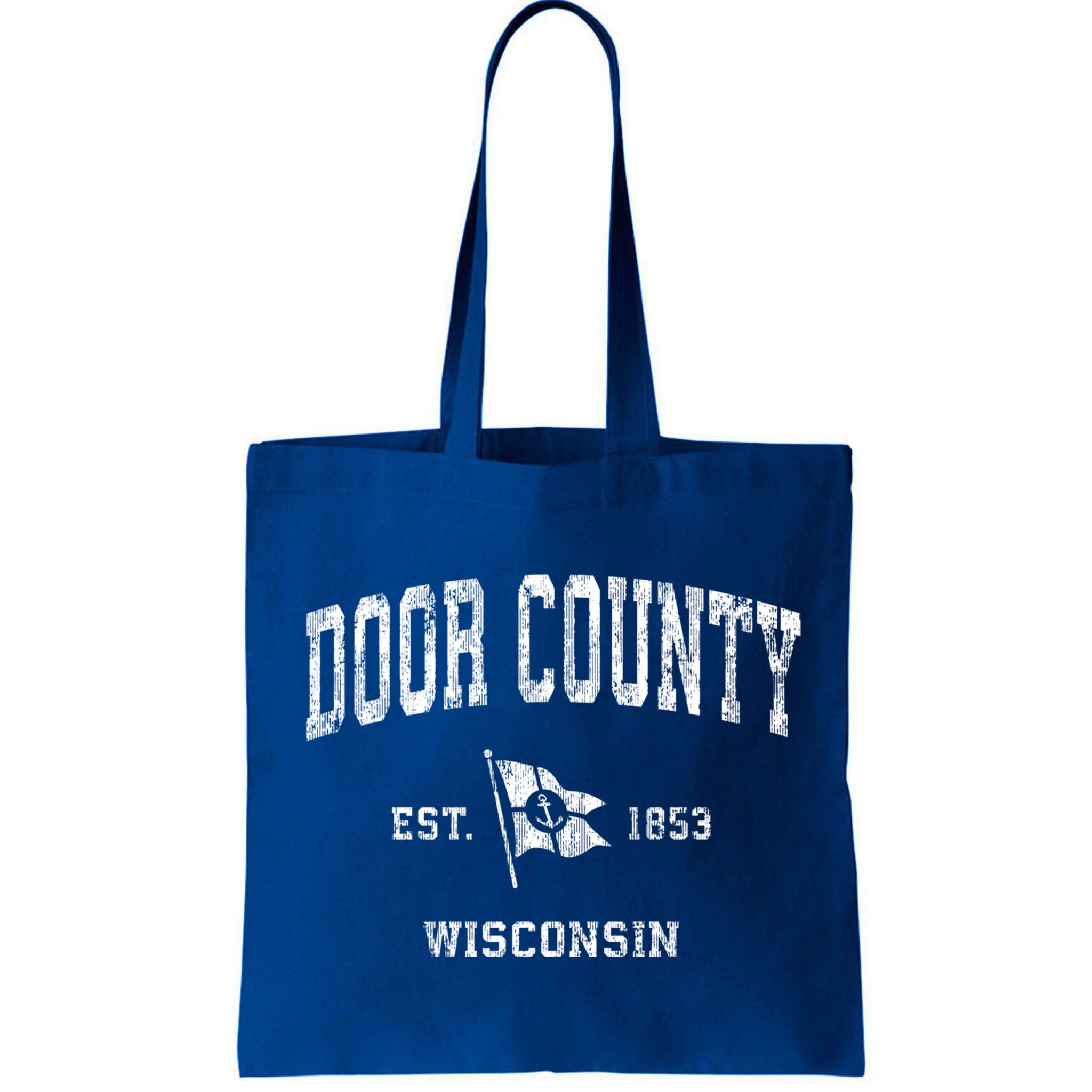 Door County Wi Vintage Nautical Boat Anchor Flag Sports Gift Bag