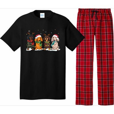 Dachshund Christmas Weiner Dog Christmas Pajamas For Women Pajama Set