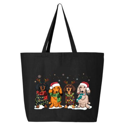 Dachshund Christmas Weiner Dog Christmas Pajamas For Women 25L Jumbo Tote