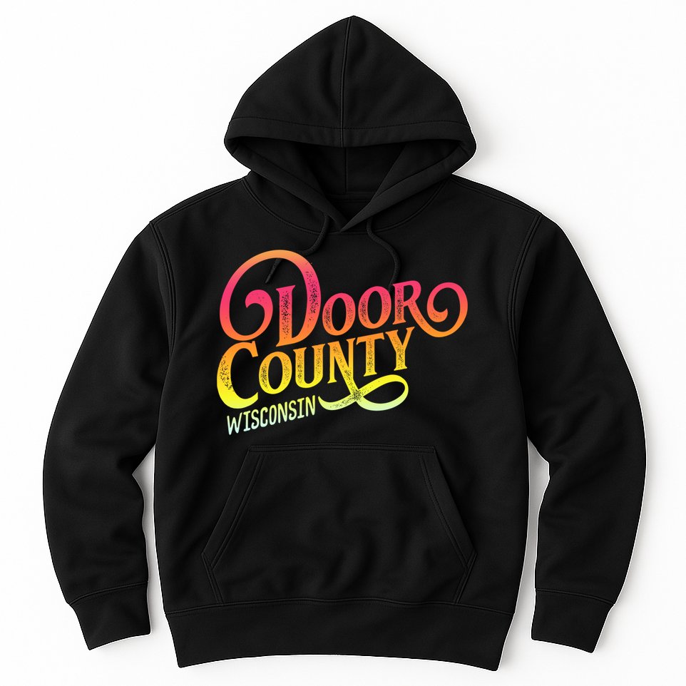 Door County Wisconsin Tourist Design Adults And Kids Souvenir Gift Hoodie
