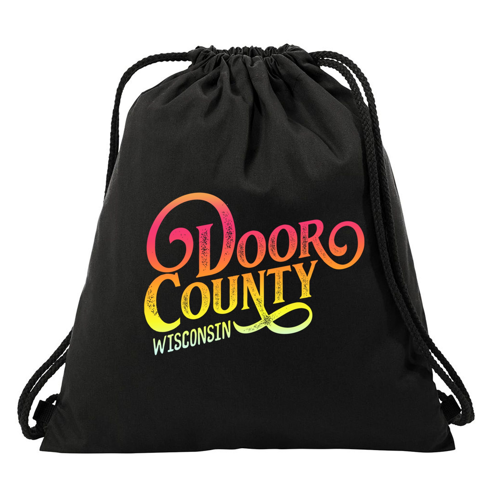 Door County Wisconsin Tourist Design Adults And Kids Souvenir Gift Drawstring Bag