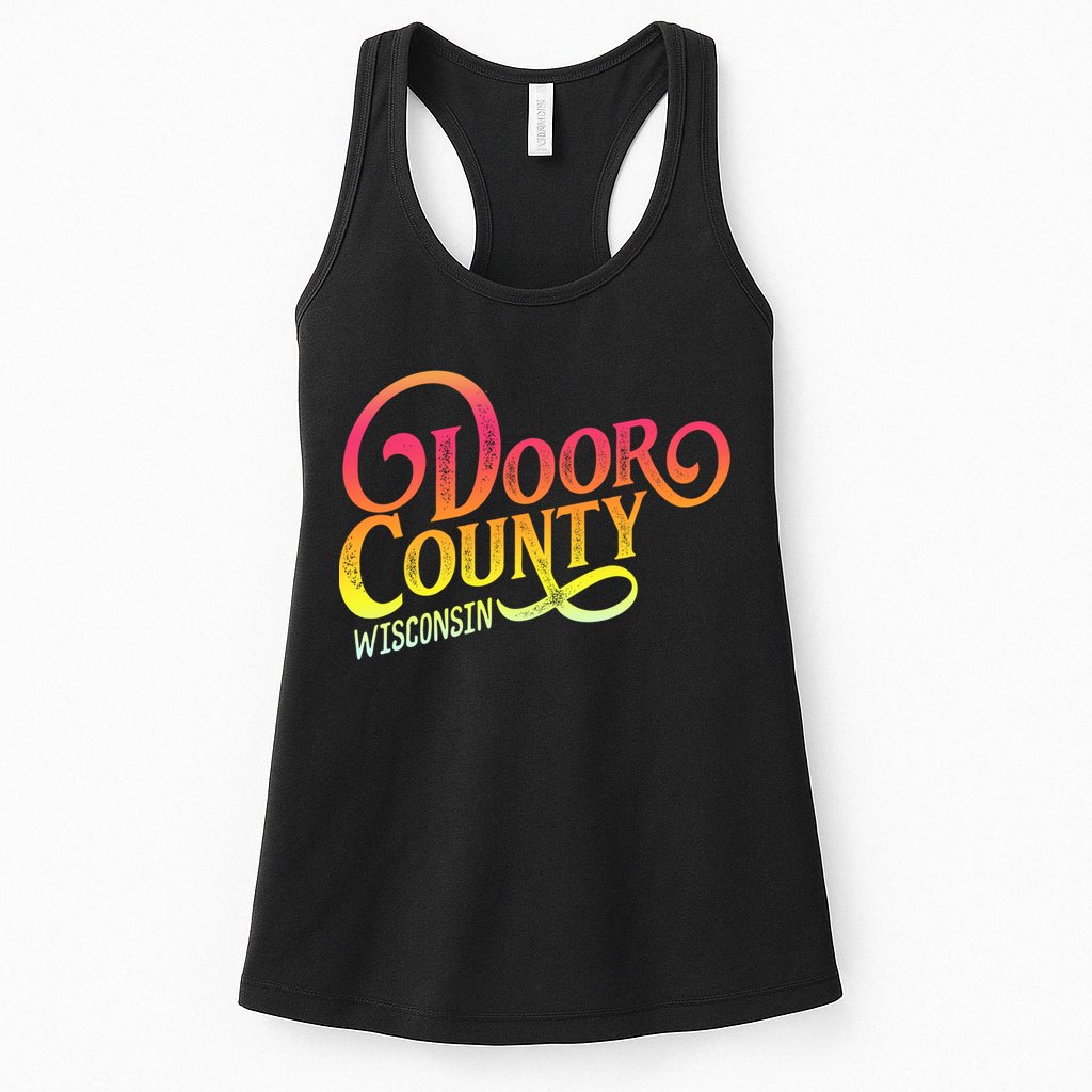 Door County Wisconsin Tourist Design Adults And Kids Souvenir Gift Womens Tank Top