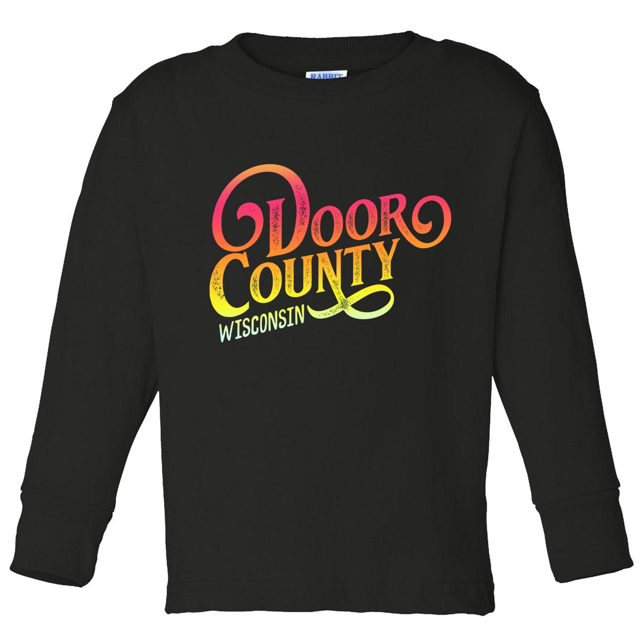 Door County Wisconsin Tourist Design Adults And Kids Souvenir Gift Toddler Long Sleeve Shirt