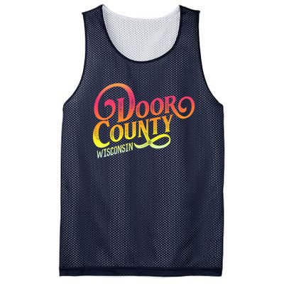 Door County Wisconsin Tourist Design Adults And Kids Souvenir Gift Mesh Reversible Basketball Jersey Tank