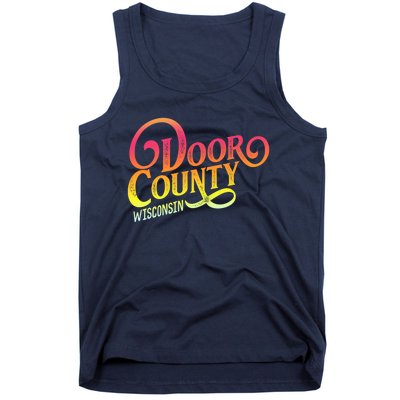 Door County Wisconsin Tourist Design Adults And Kids Souvenir Gift Tank Top