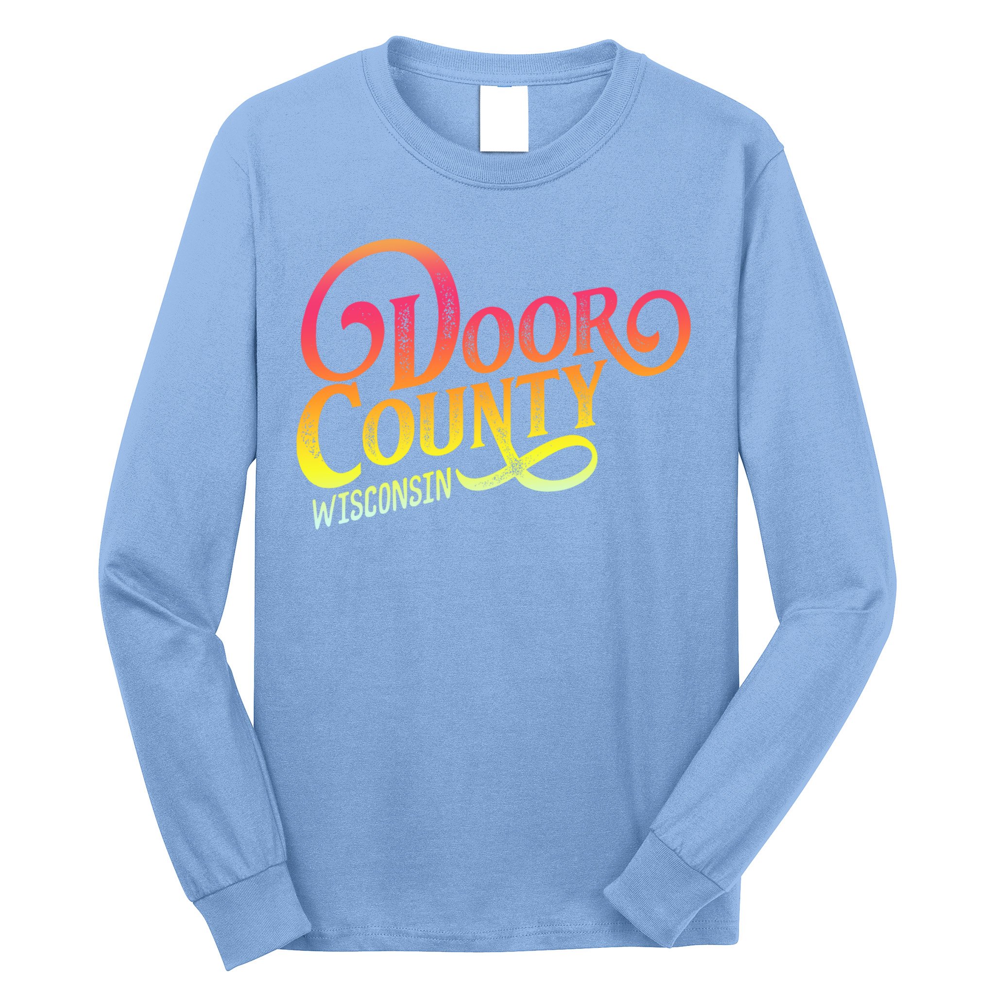 Door County Wisconsin Tourist Design Adults And Kids Souvenir Gift Long Sleeve Shirt