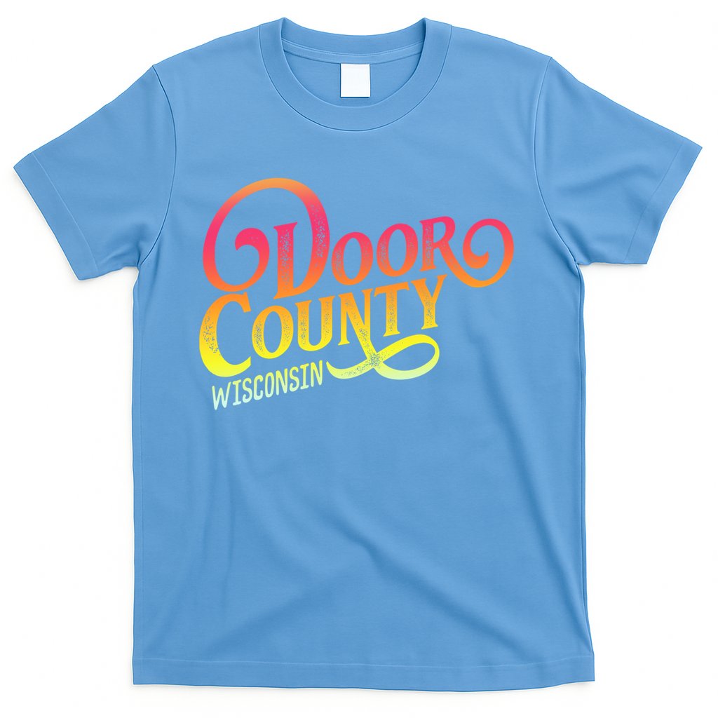 Door County Wisconsin Tourist Design Adults And Kids Souvenir Gift T-Shirt