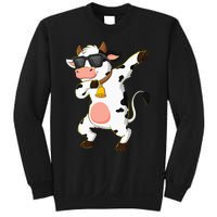 Dabbing Cow Wearing Sunglasses Dab Dance Kids Sweatshirt