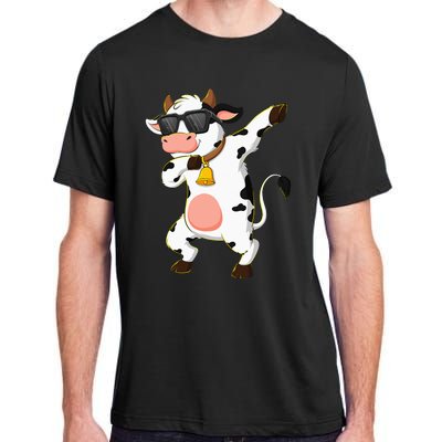 Dabbing Cow Wearing Sunglasses Dab Dance Kids Adult ChromaSoft Performance T-Shirt