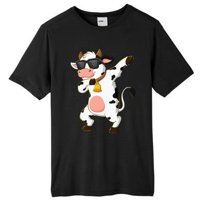 Dabbing Cow Wearing Sunglasses Dab Dance Kids Tall Fusion ChromaSoft Performance T-Shirt