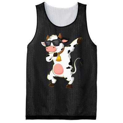 Dabbing Cow Wearing Sunglasses Dab Dance Kids Mesh Reversible Basketball Jersey Tank