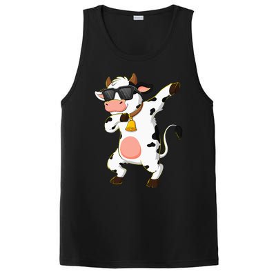 Dabbing Cow Wearing Sunglasses Dab Dance Kids PosiCharge Competitor Tank