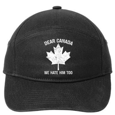 Dear Canada We Hate Him Too Political Protest - Red 7-Panel Snapback Hat