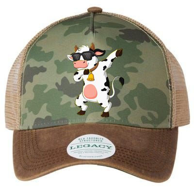 Dabbing Cow Wearing Sunglasses Dab Dance Legacy Tie Dye Trucker Hat