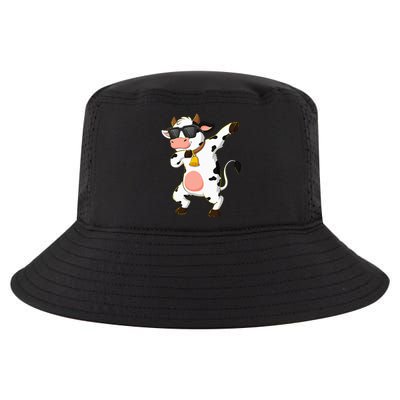 Dabbing Cow Wearing Sunglasses Dab Dance Cool Comfort Performance Bucket Hat