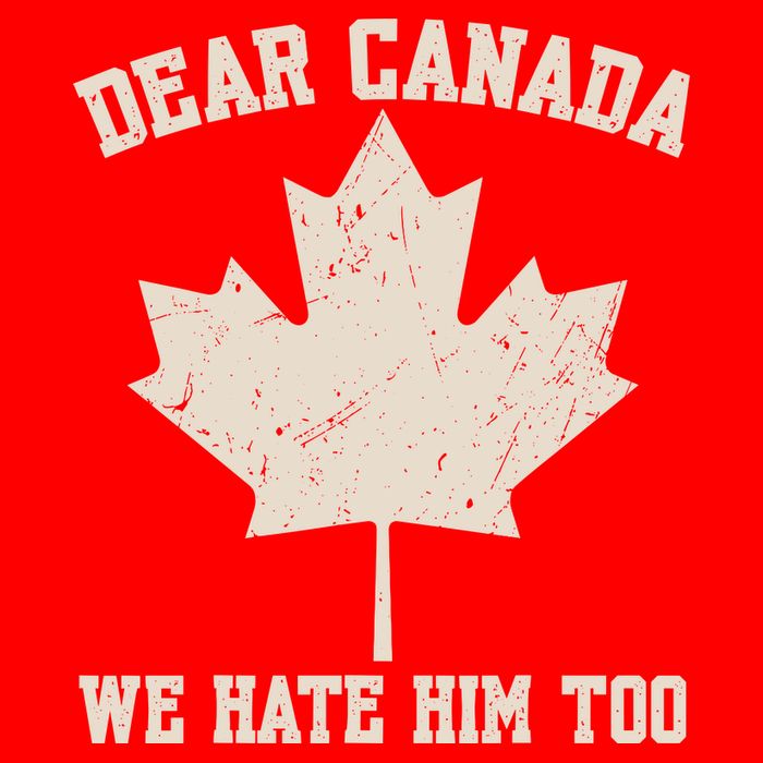 Dear Canada We Hate Him Too Anti Trump Long Sleeve Shirt