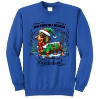 Dachshund Christmas Walking In A Wiener Wonderland Cute Dog Gift Sweatshirt