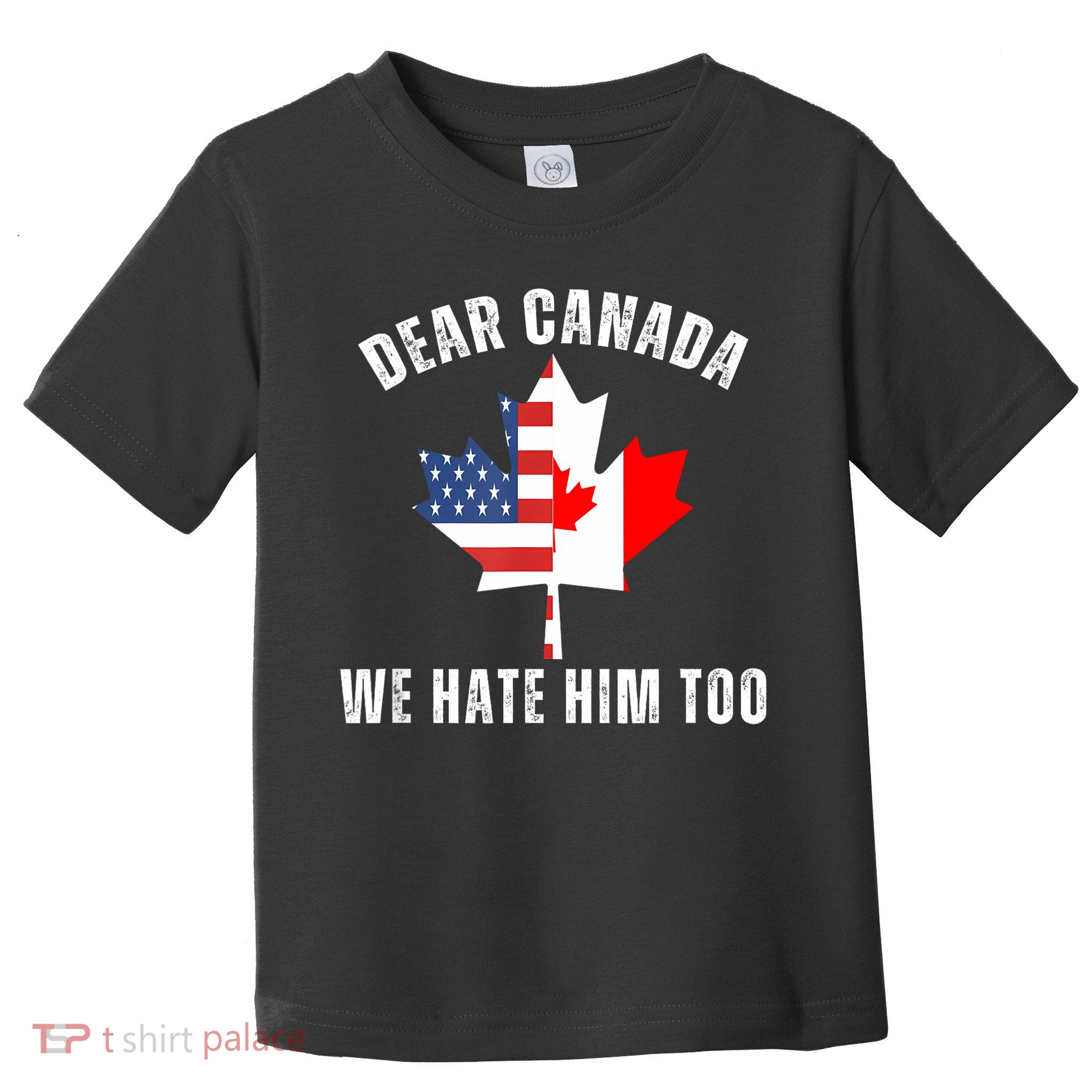 Dear Canada We Hate Him Too Anti Trump Canadian Protest Toddler T-Shirt